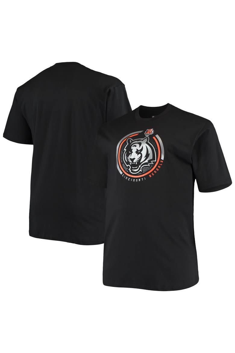 Men's Fanatics Branded Black Cincinnati Bengals Big & Tall Color Pop T-Shirt, Main, color, Black