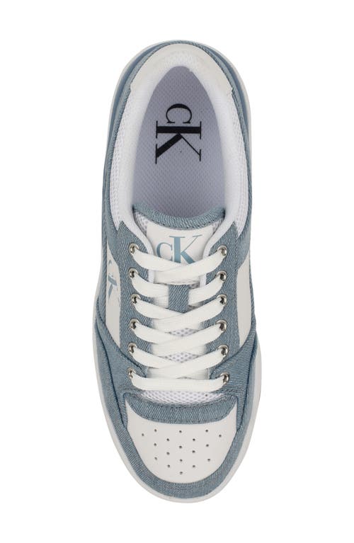 Calvin Klein Women's Women's Alondra Platform Sneaker In Medium Blue