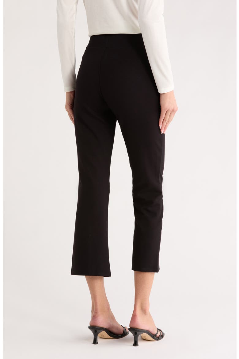 Kayden High Waist Pull-On Flare Pants, Alternate, color, BLACK