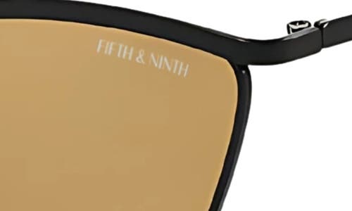 Fifth & Ninth Devon 57mm Polarized Cat-eye Sunglasses In Brown