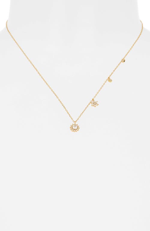 Argento Vivo Cubic Zirconia Flower Shaker Necklace