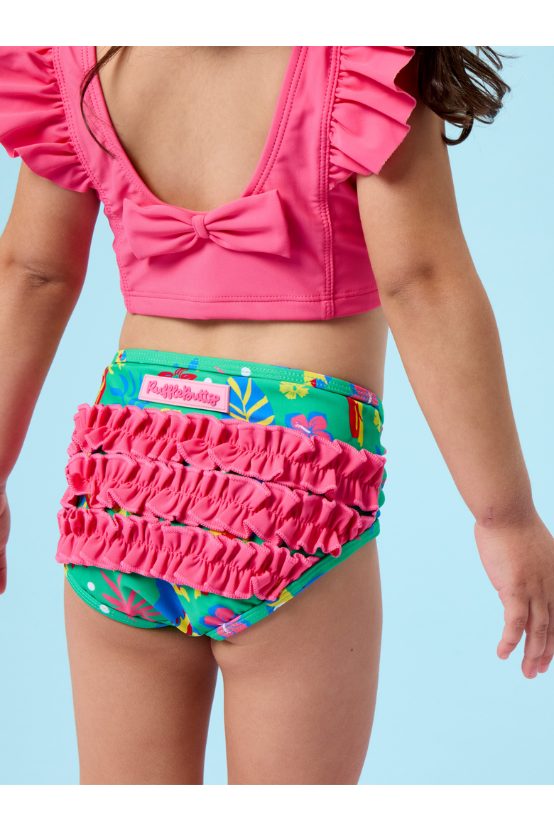 UPF50 Waterfall Tankini, Alternate, color, Parrot Palms