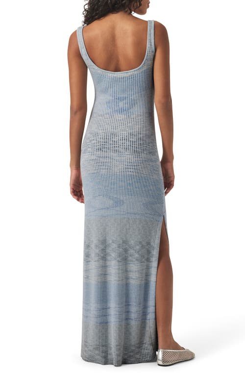 Splendid Adalyn Sleeveless Ribbed Sweater Dress In Blue Multi