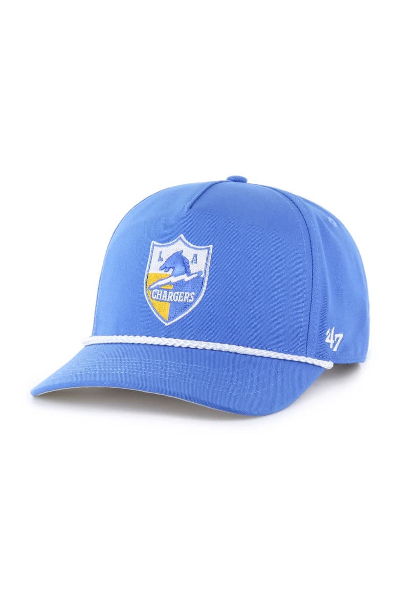 Men's '47  Powder Blue Los Angeles Chargers Rope Hitch Adjustable Hat, Main, color, Powder Blue