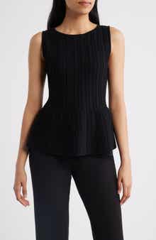 Rib Peplum Tank