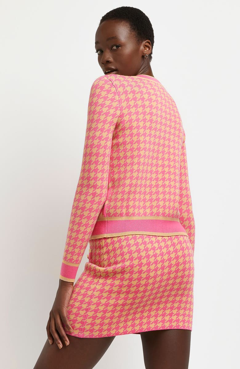 River Island Houndstooth Skirt, Alternate, color, 