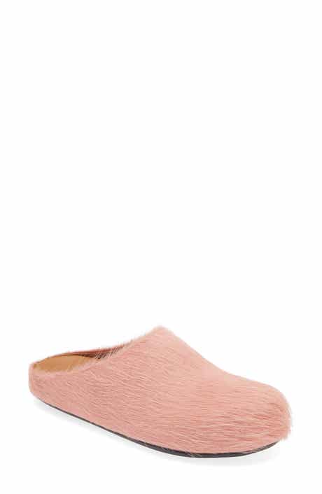 Marni Fussbett Sabot Genuine Calf Hair Clog