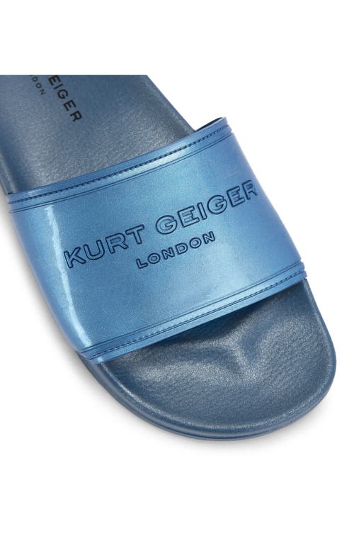 Kurt Geiger London Pool Slide Sandal In Medium Blue