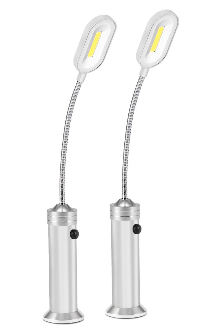 Set of 2 BBQ Grill LED Lights, Main, color, SILVER