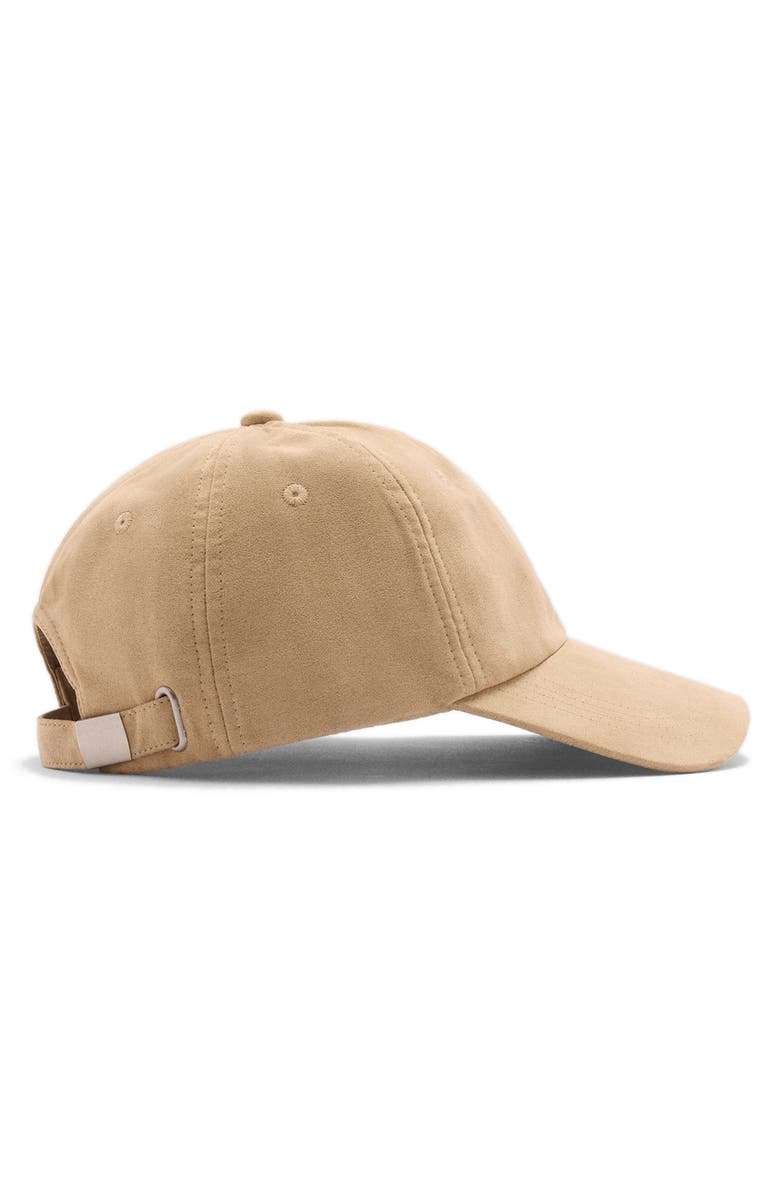 MANGO Faux Suede Baseball Cap, Alternate, color, 