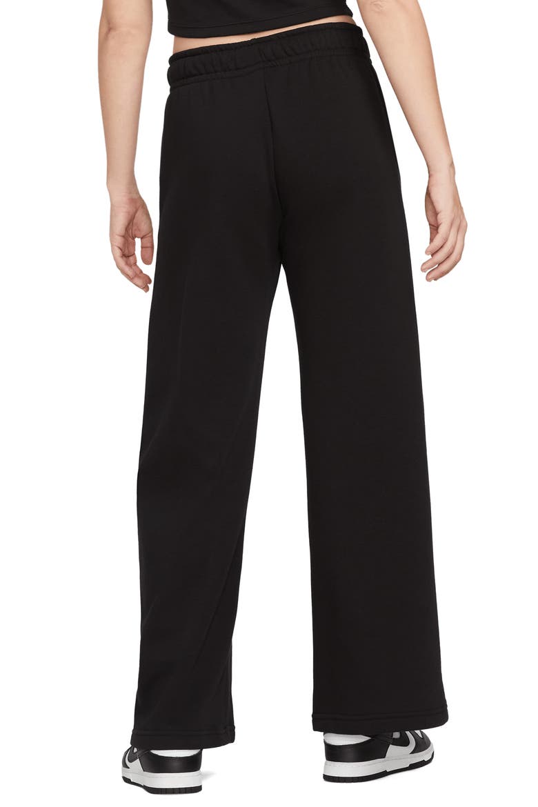 Club Fleece Sweatpants, Alternate, color, BLACK/WHITE