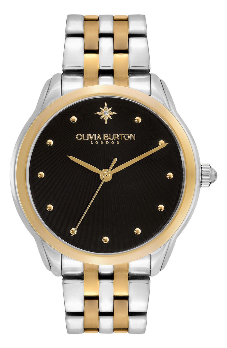 Olivia Burton Celestial Starlight Bracelet Watch, 36mm, Main, color, Black