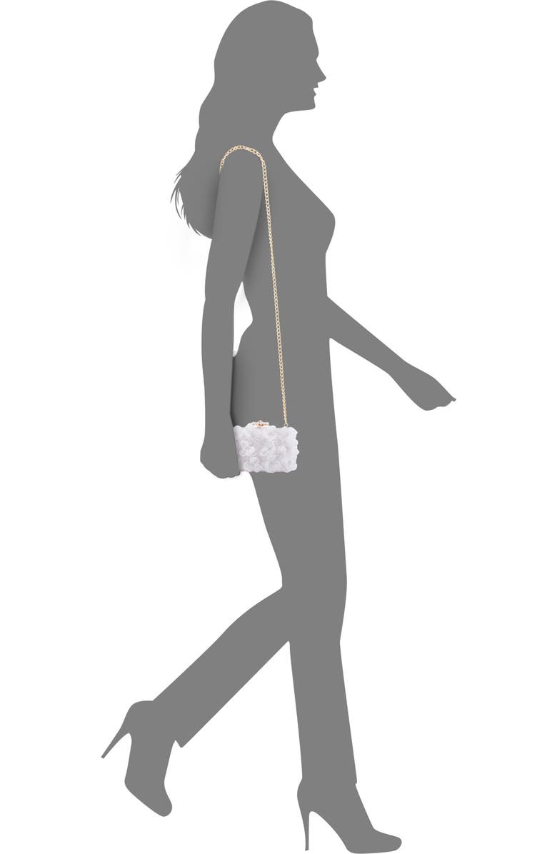 Nina Serenity Clutch, Alternate, color, White