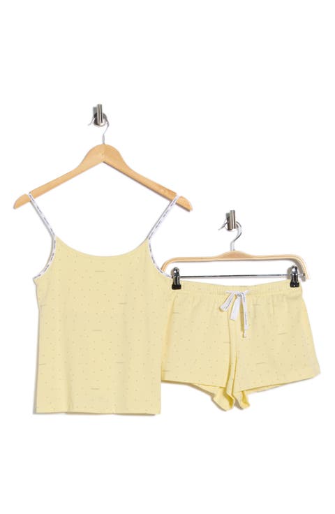 Stretch Cotton Camisole & Shorts Pajamas
