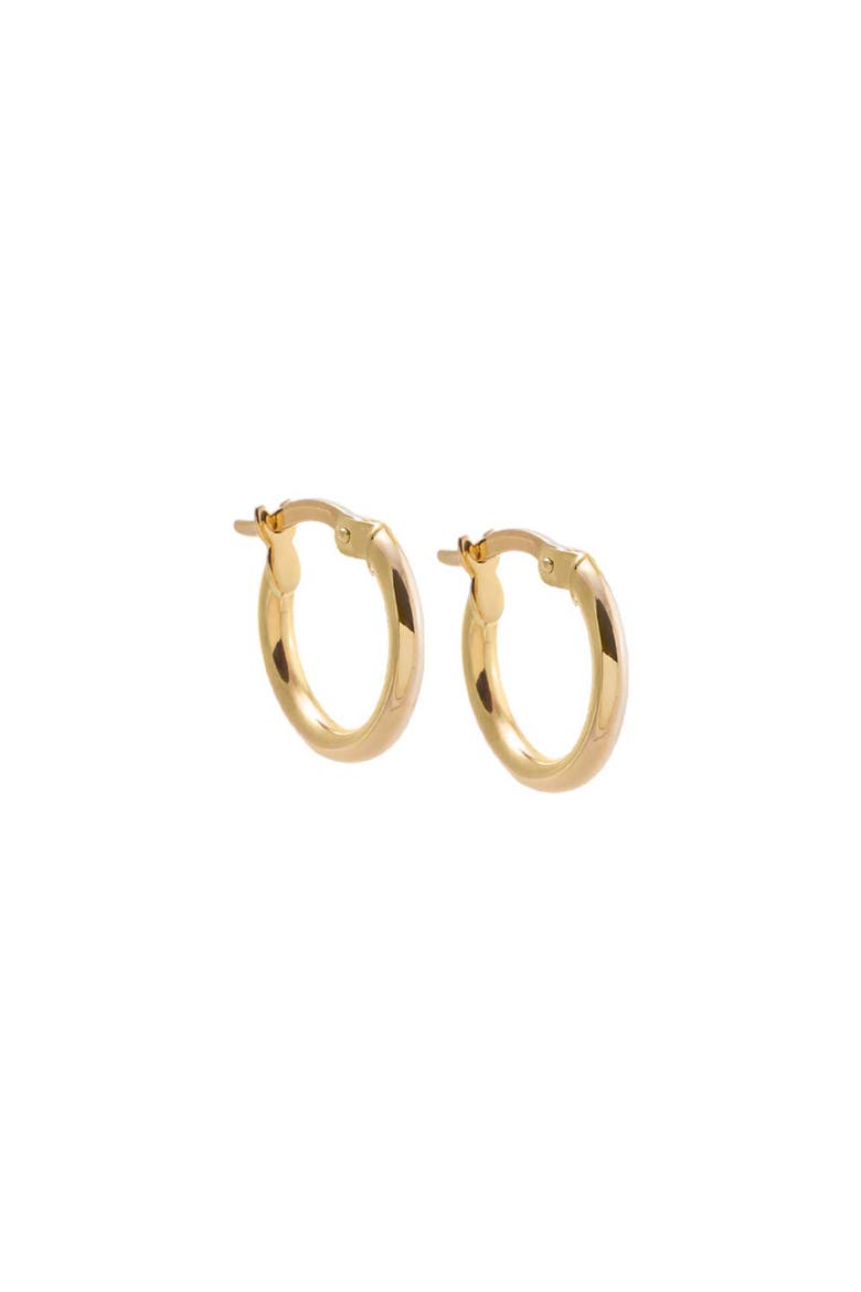 Solid Lightweight Hoop Earring 14K, Main, color, 14K Gold