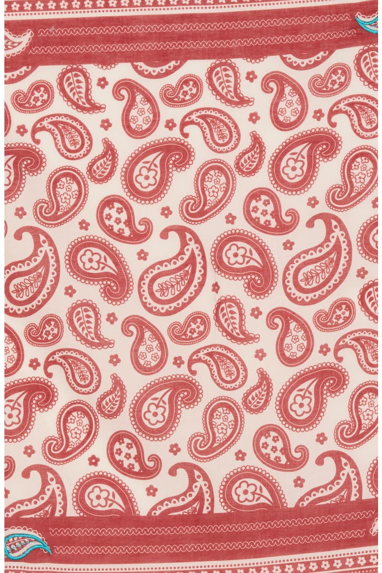 Embroidered Bandana, Alternate, color, BURNT PAISLEY