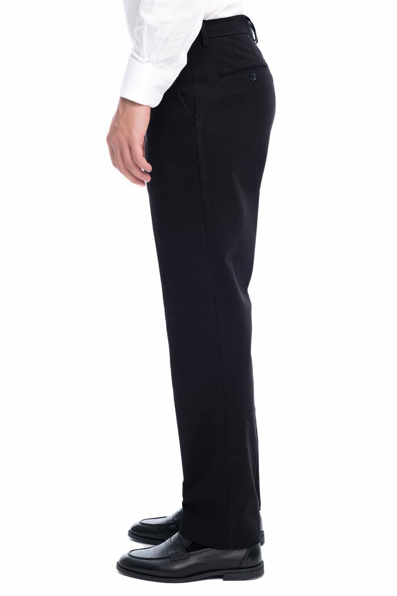 Stretch Cotton Casual Fashion Pants, Alternate, color, BLACK