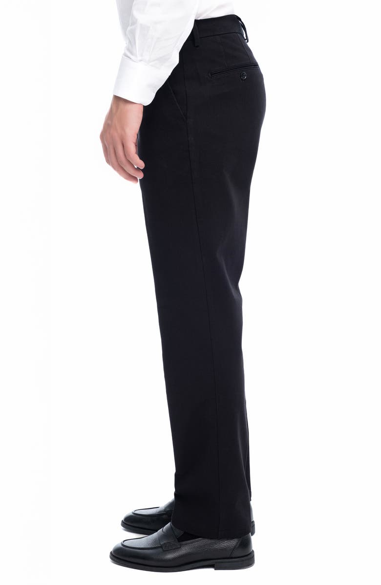 VELLAPAIS Stretch Cotton Casual Fashion Pants, Alternate, color, Black