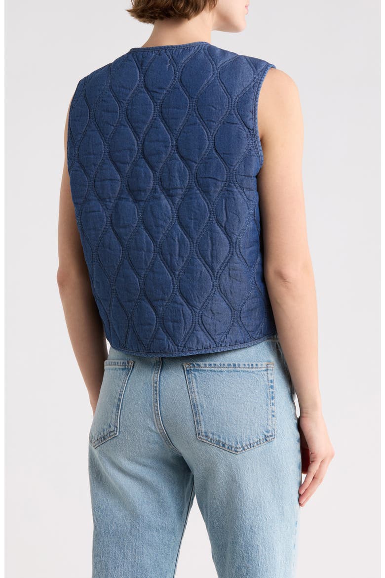 Heart Quilted Denim Vest, Alternate, color, MEDIUM WASH/ SCROLL