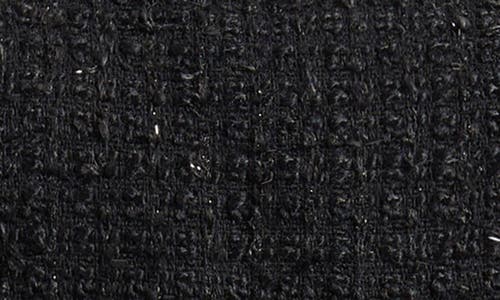 Nadine Merabi Simone Embellished Trim Shimmer Tweed Minidress In Black