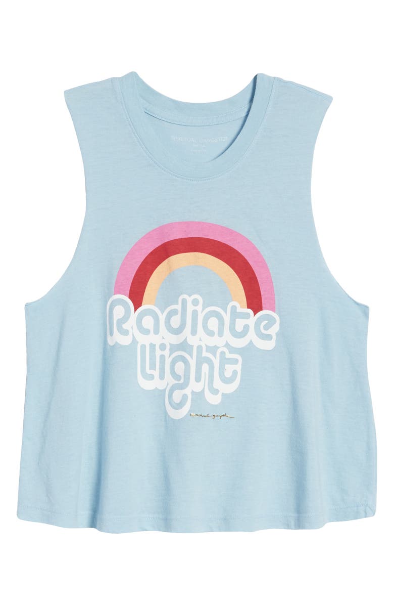 Spiritual Gangster Radiate Light Crop Tank, Alternate, color, 