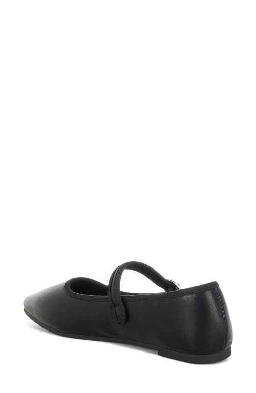 London Rag Iker Mary Jane Flat In Black