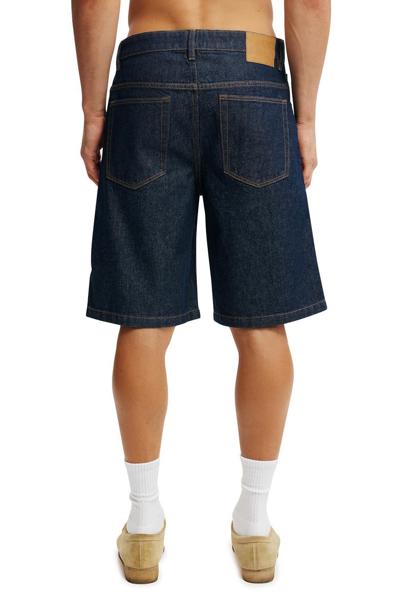 Cotton On Men's Baggy Denim Short, Alternate, color, Shutter Blue