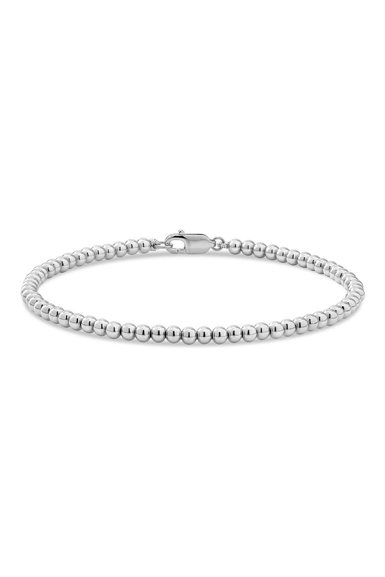 Beaded Ball Bracelet, Main, color, SILVER