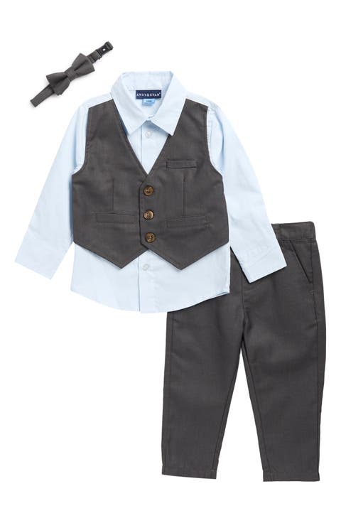 4-Piece Vest, Shirt, Tie & Pants Set