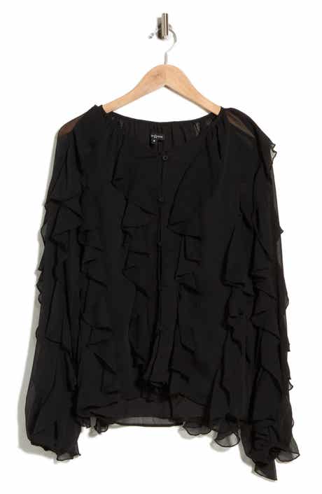 Flyn Ruffle Button-Up Shirt