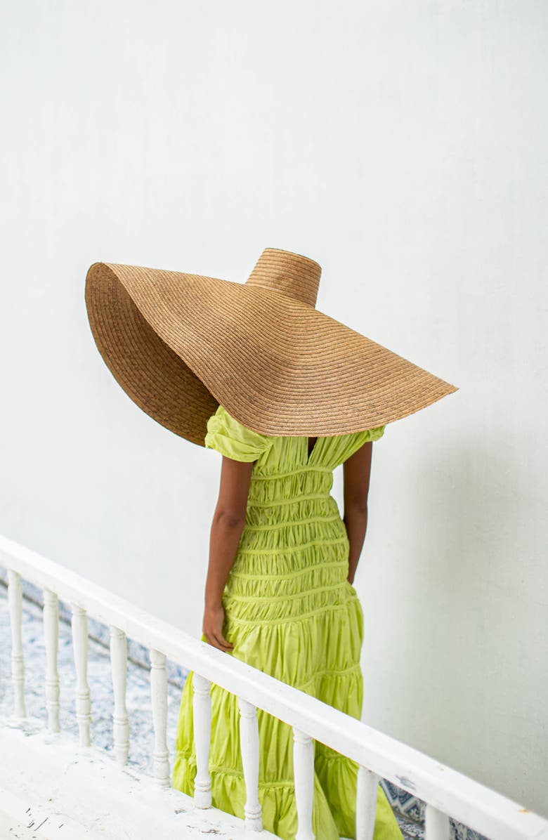 BRUNNA.CO The Solana Oversized Straw Hat, Alternate, color, Beige
