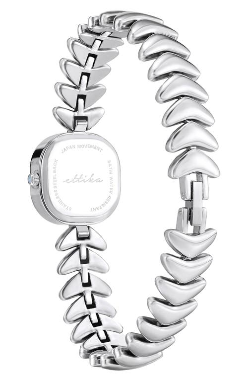 Ettika Mother-of-pearl Square Bracelet Watch In Metallic