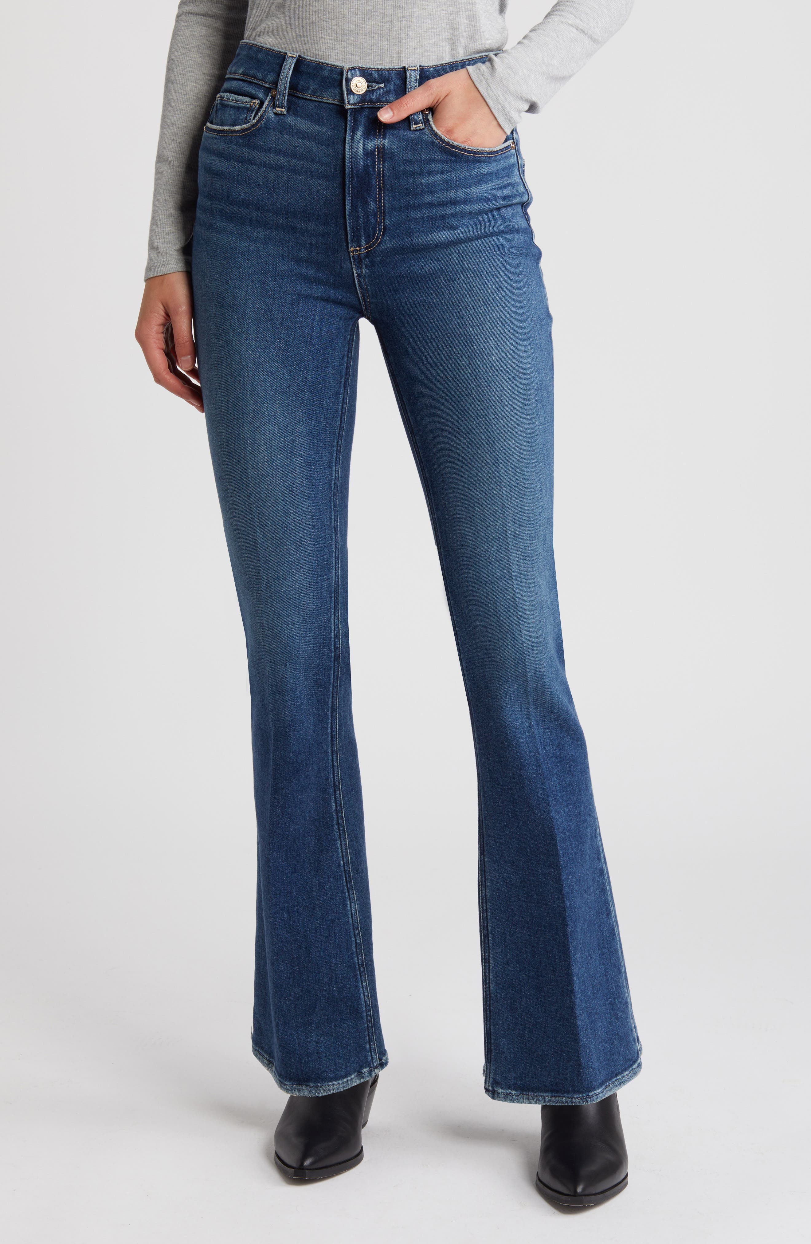 PAIGE Laurel Canyon High Waist Flare Jeans
