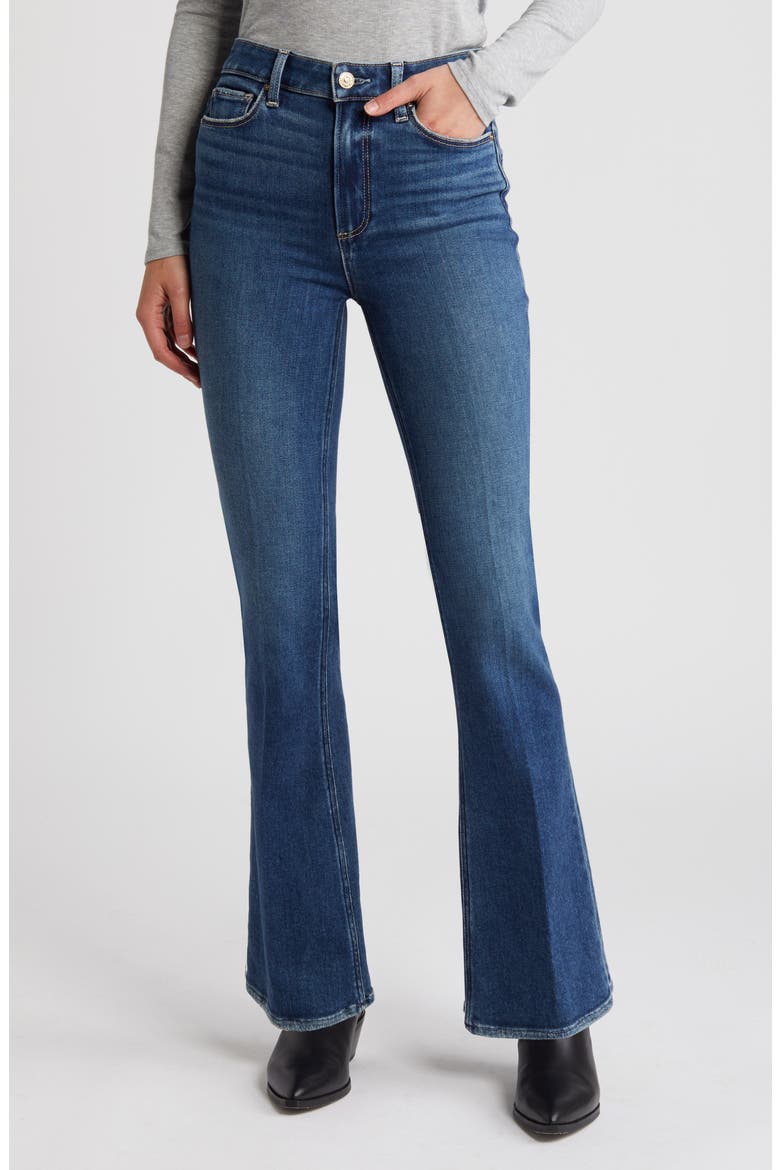 Laurel Canyon High Waist Flare Jeans, Main, color, CATAMARAN