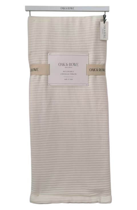 Reversible Chenille Throw Blanket