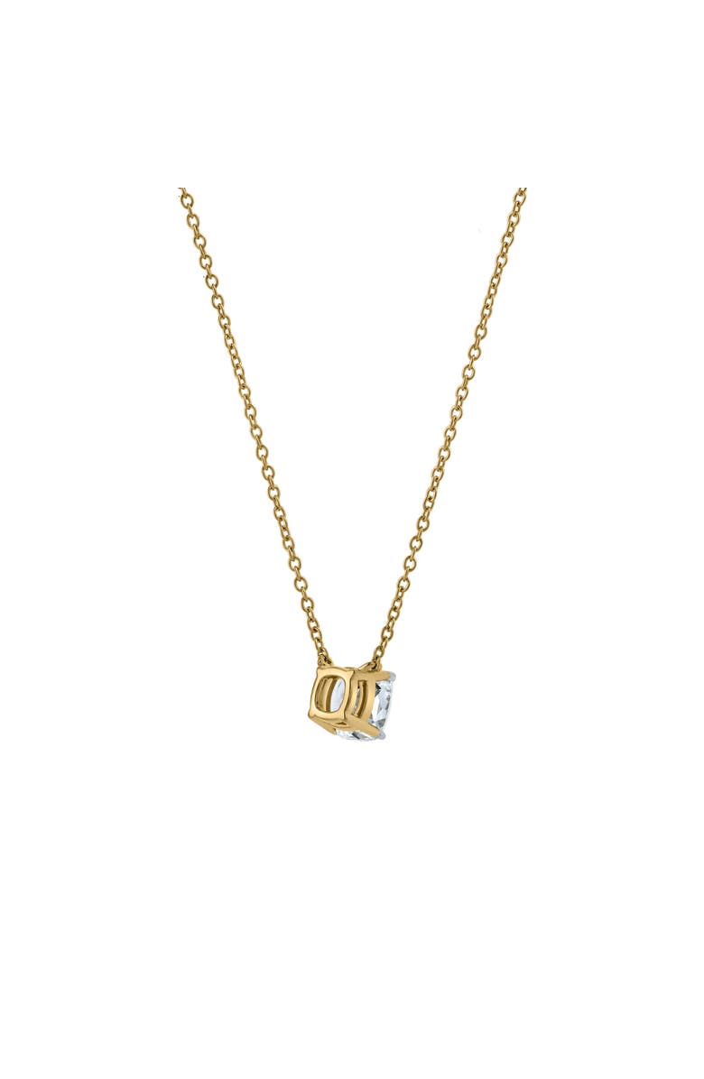 LuvMyJewelry Cushion Chic 14K Gold Lab Grown Diamond Necklace - 1.00 ct, Main, color, 14K Yellow Gold