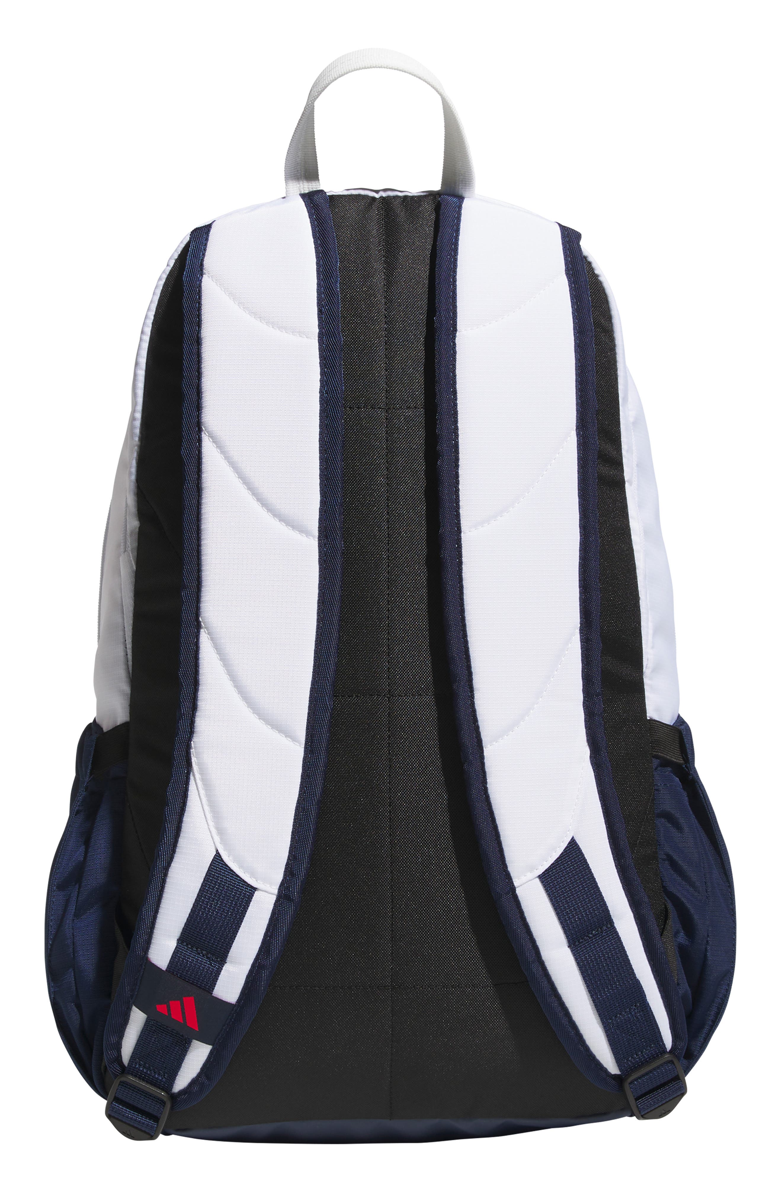 Defender 5 Backpack, Alternate, color, WHITE/ INDIGO/ PURE RUBY RED