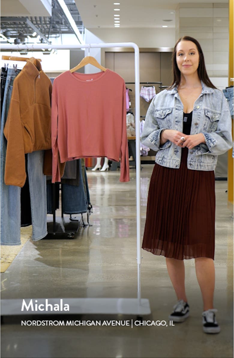 Luxe Rib Long Sleeve Pajama Shirt, sales video thumbnail