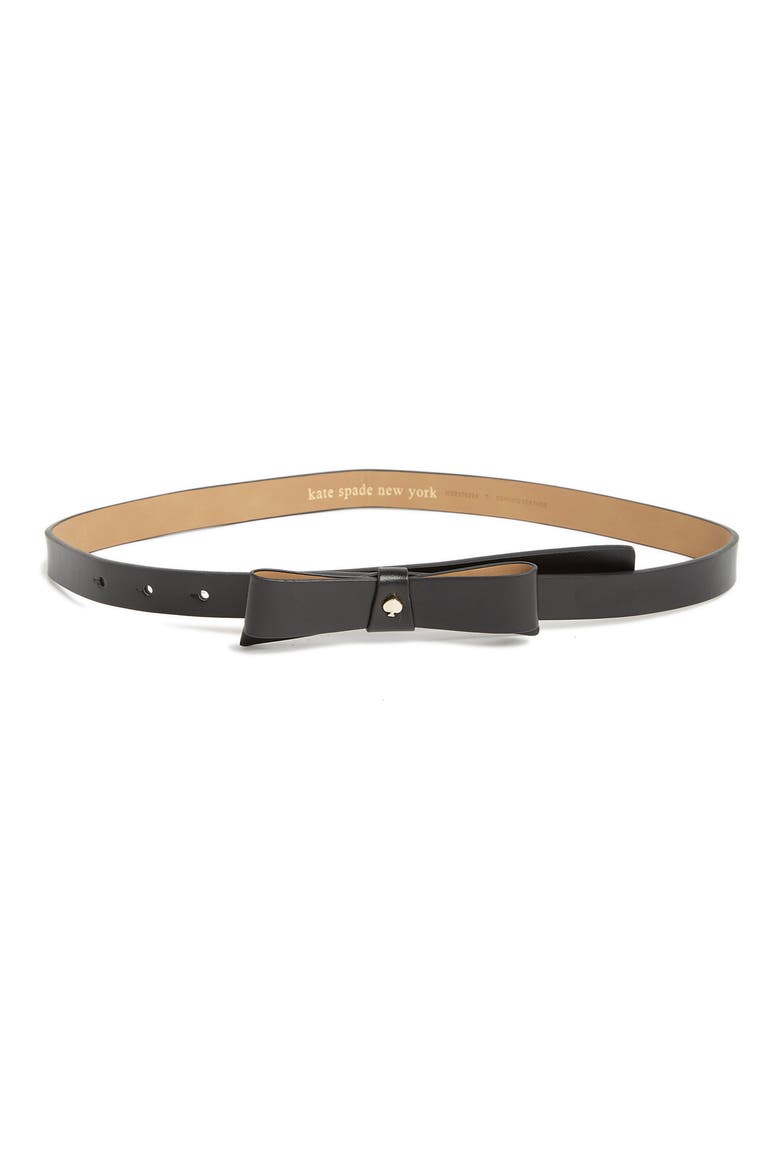 bow belt with spade, Main, color, BLACK