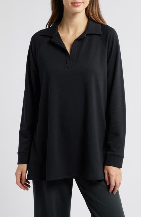 Johnny Collar Tunic Top