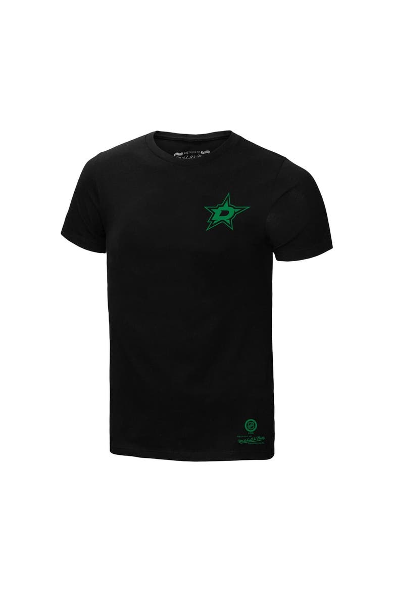 Men's Mitchell & Ness Black Dallas Stars Penalty Box 2.0 T-Shirt, Alternate, color, Black
