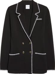 ST. JOHN Signature Wool Blend Double Face Knit Jacket