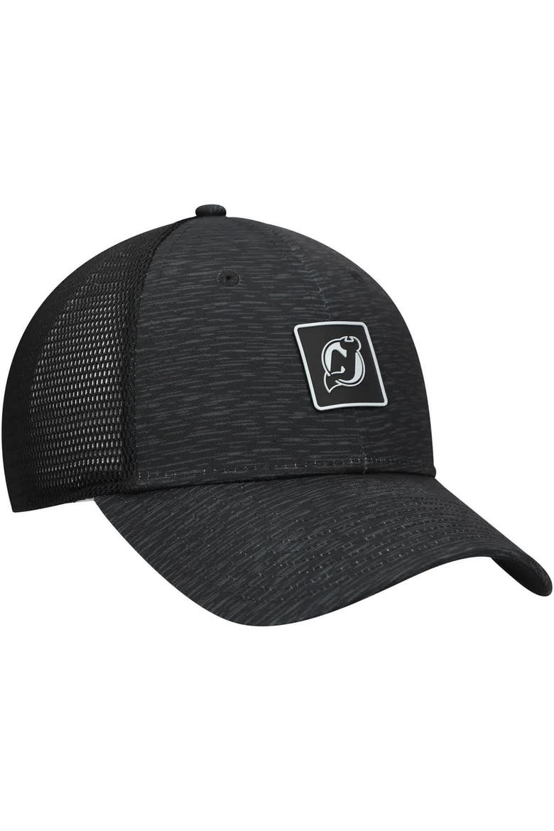 Women's Fanatics  Black New Jersey Devils Authentic Pro Adjustable Trucker Hat, Alternate, color, Black