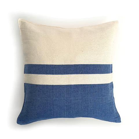 Woven Block Pillow - with Insert