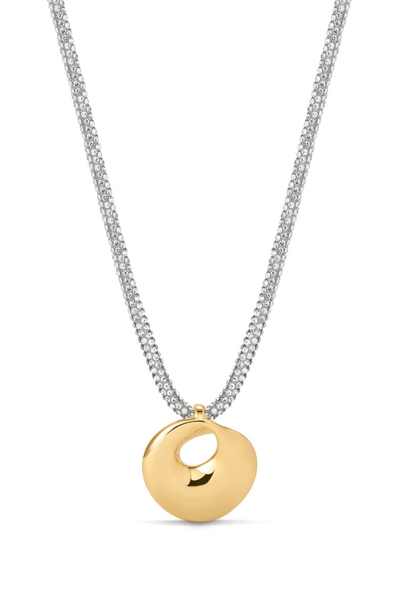 The Mercury Disc Pendant Necklace, Main, color, GOLD