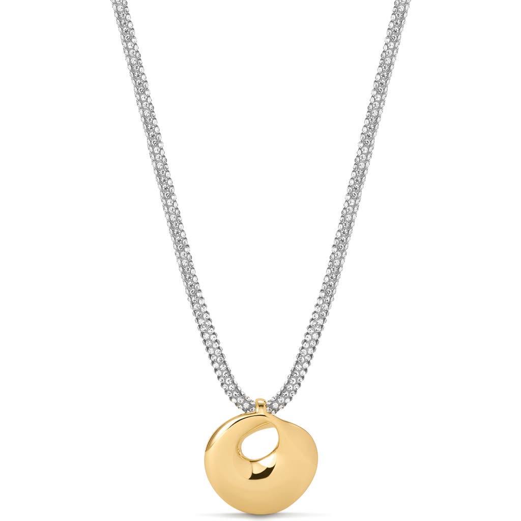 Luv Aj The Mercury Disc Pendant Necklace In Metallic