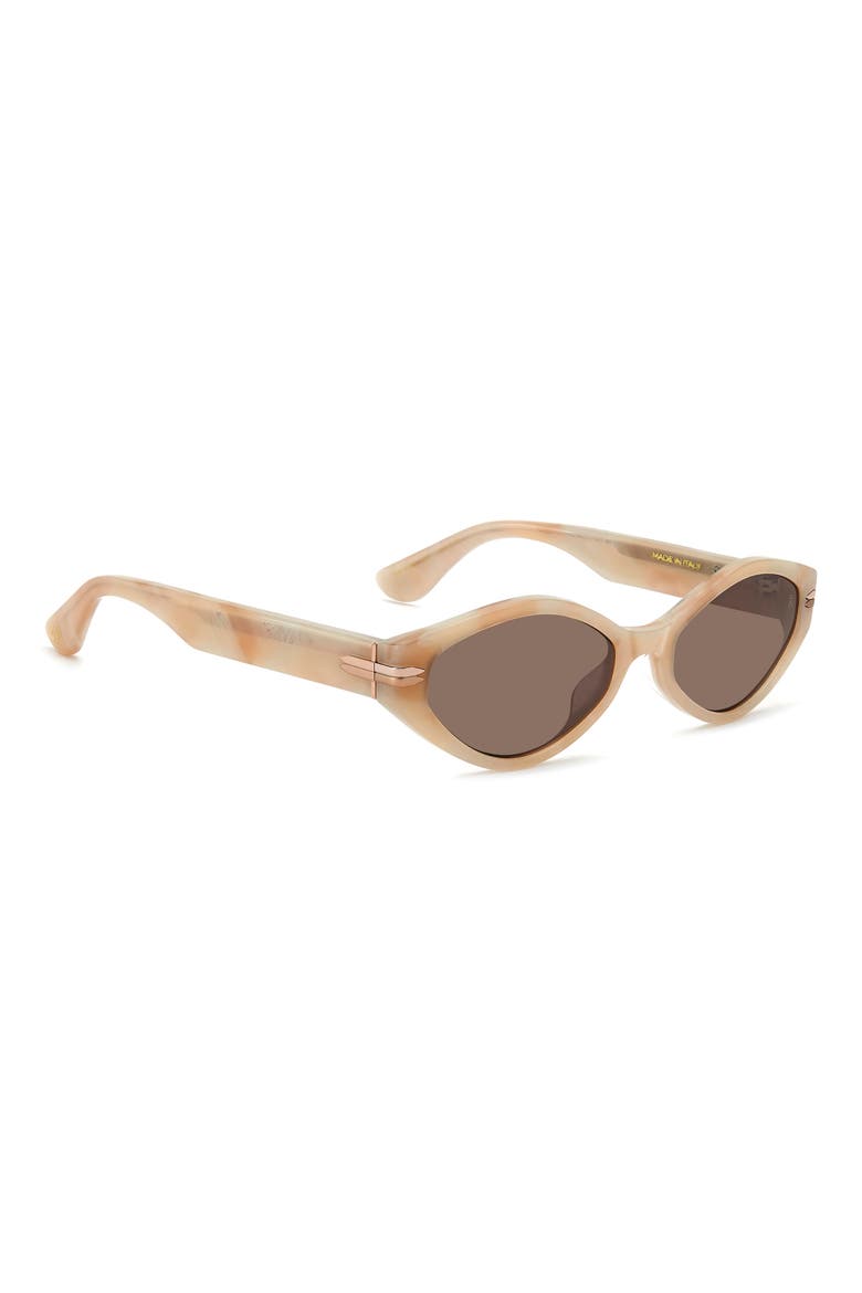 WZN 8029/S 54mm Oval Sunglasses, Alternate, color, HAVANA WHITE/ BROWN