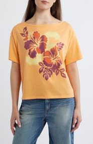 Vinyl Icons Floral Graphic T-Shirt