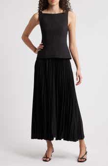Acler Hollinshill Pleated Sleeveless Maxi Dress