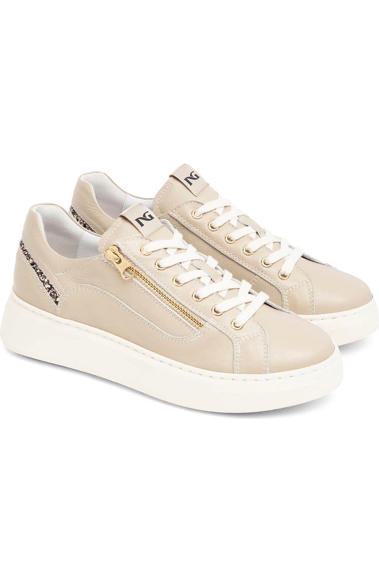 NeroGiardini Platform Sneaker, Main, color, Beige